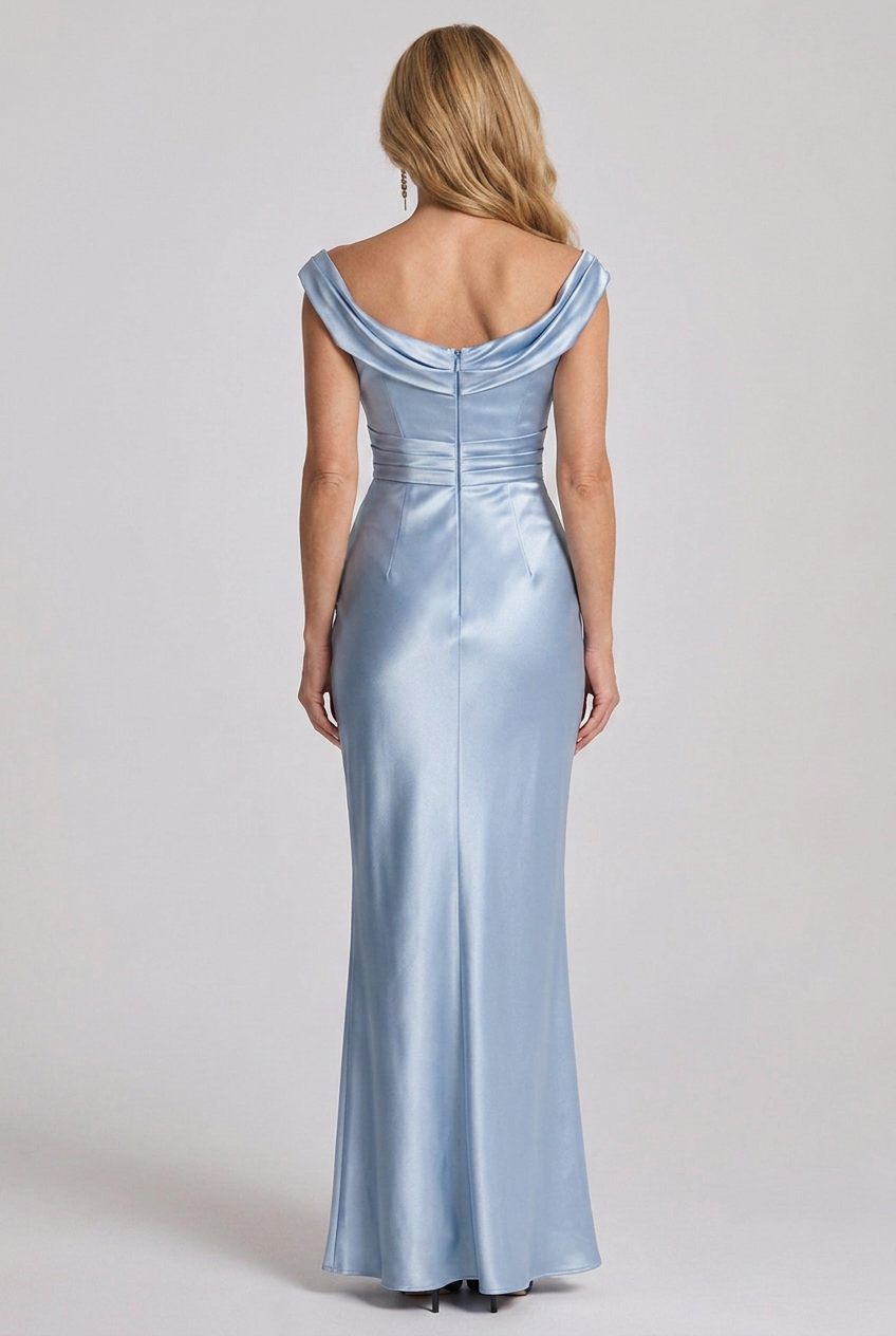 Aureline | One Shoulder Draped Neckline Maxi Dress