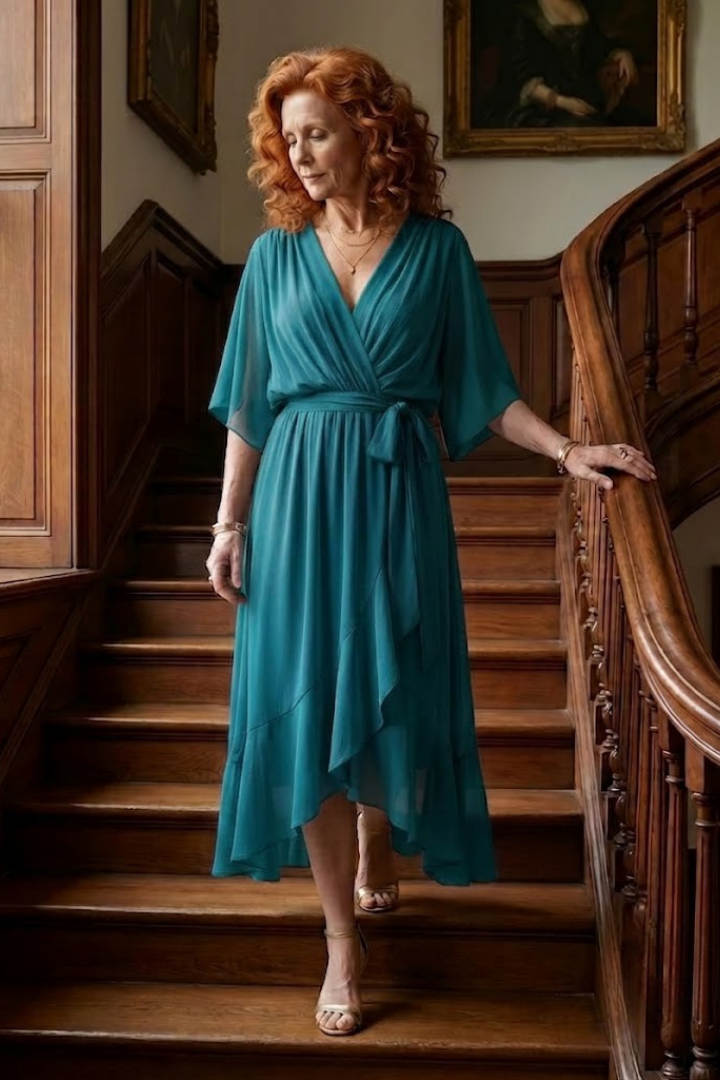 Elric | Light Drape Midi Dress