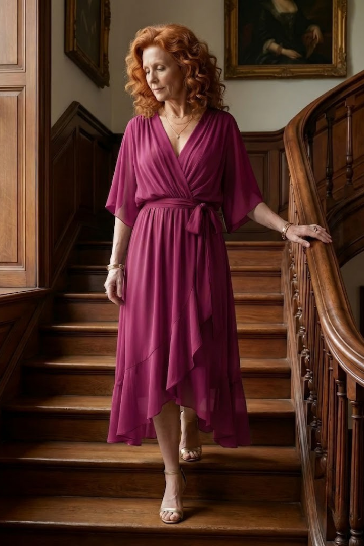 Elric | Light Drape Midi Dress