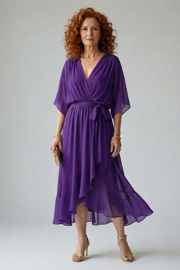 Elric | Light Drape Midi Dress