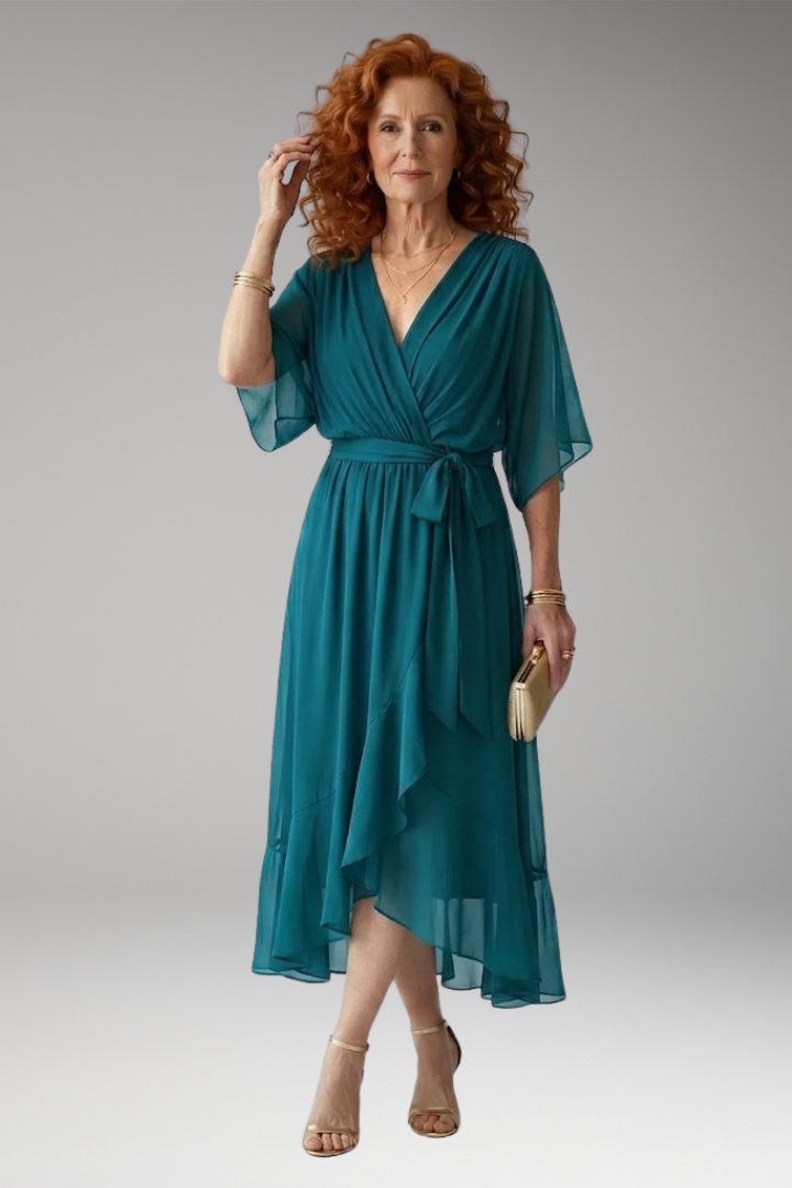 Elric | Light Drape Midi Dress