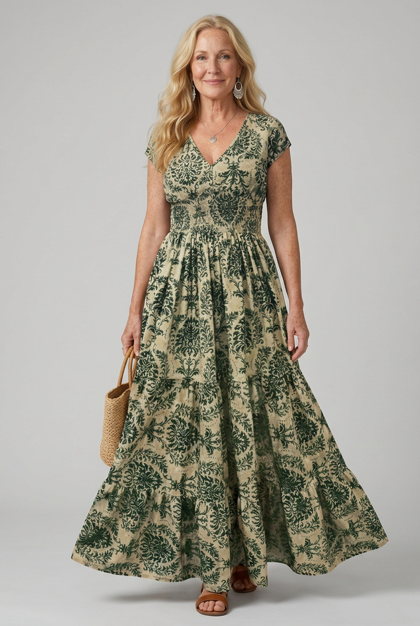 Melior | Printed Flow Maxi Dress