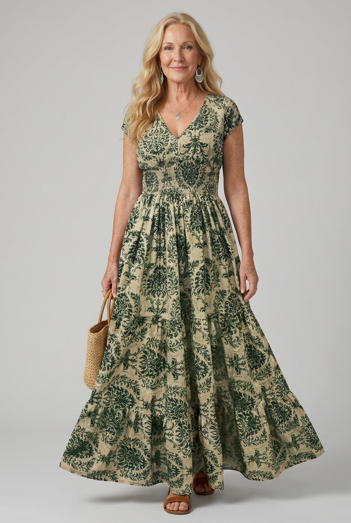 Melior | Printed Flow Maxi Dress