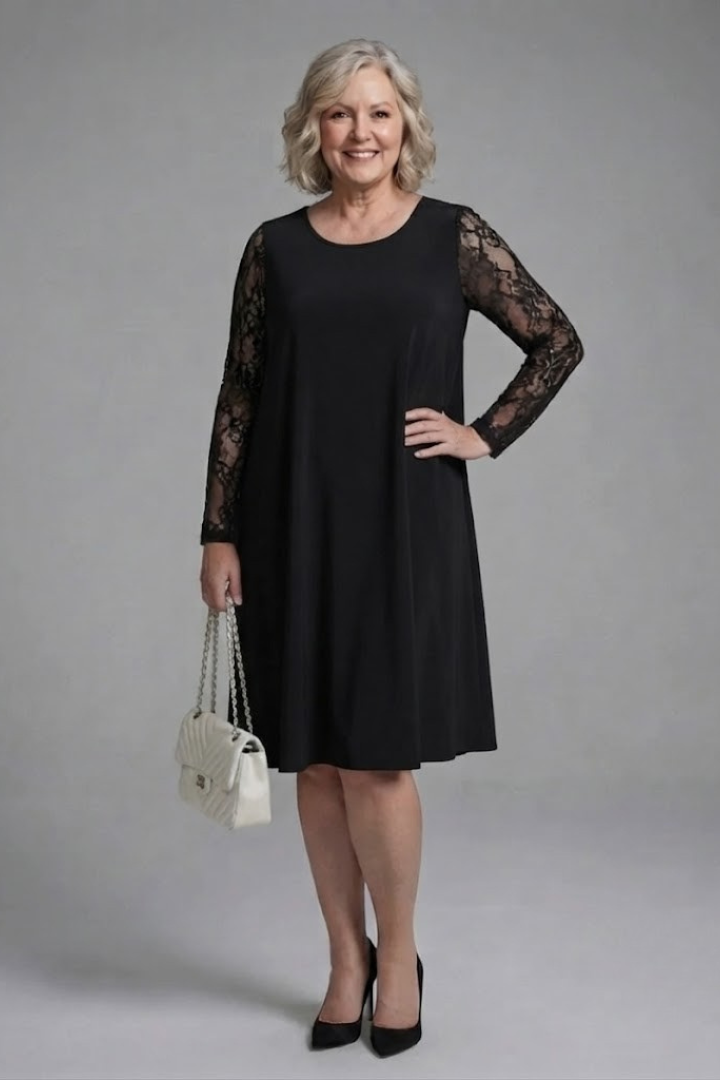 Paloma | Lace Sleeve Peplum Fitted Midi Dress