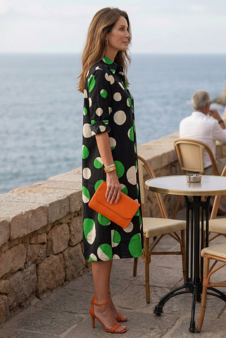 Vespera | Sunset Dot Dress