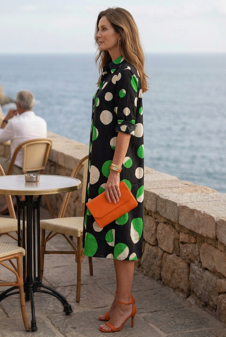 Vespera | Sunset Dot Dress