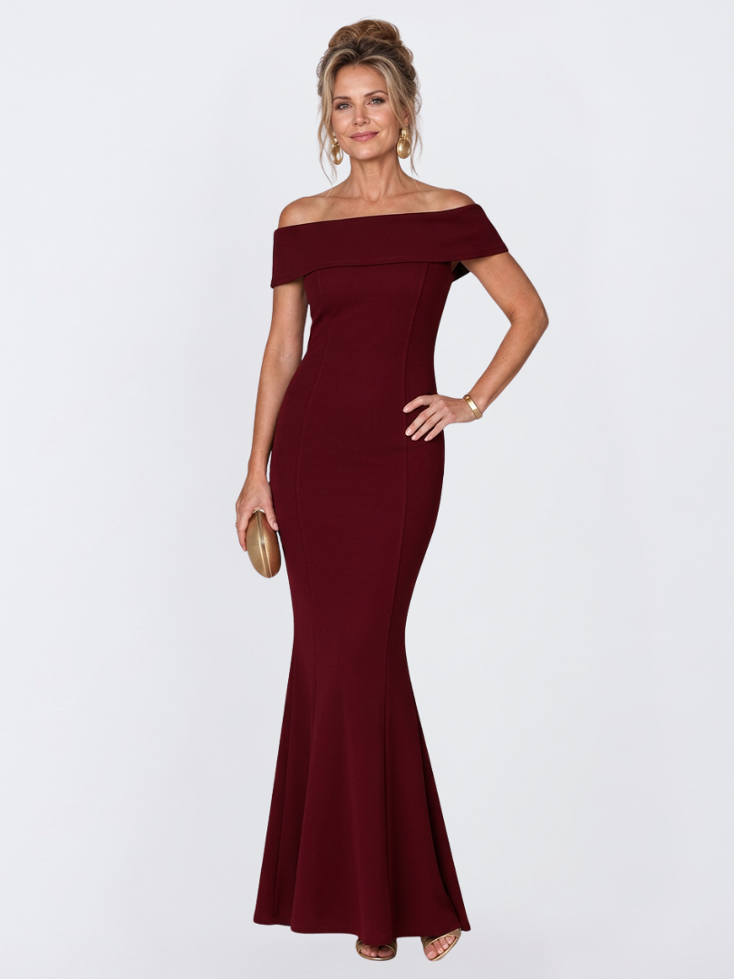 Virella | Women’s Off-Shoulder Twist Back Bodycon Maxi Dress