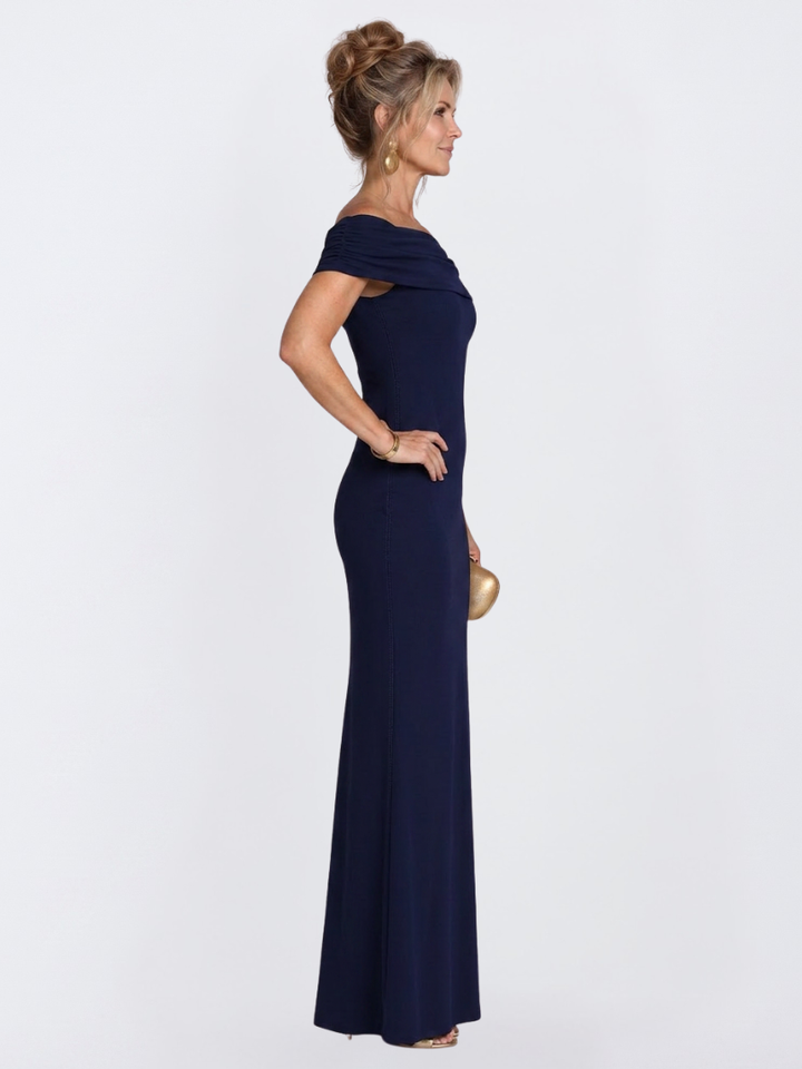Virella | Women’s Off-Shoulder Twist Back Bodycon Maxi Dress