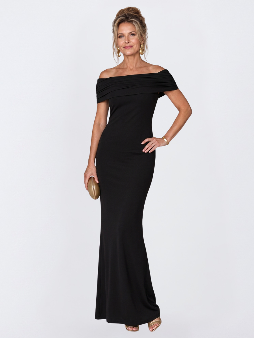 Virella | Women’s Off-Shoulder Twist Back Bodycon Maxi Dress