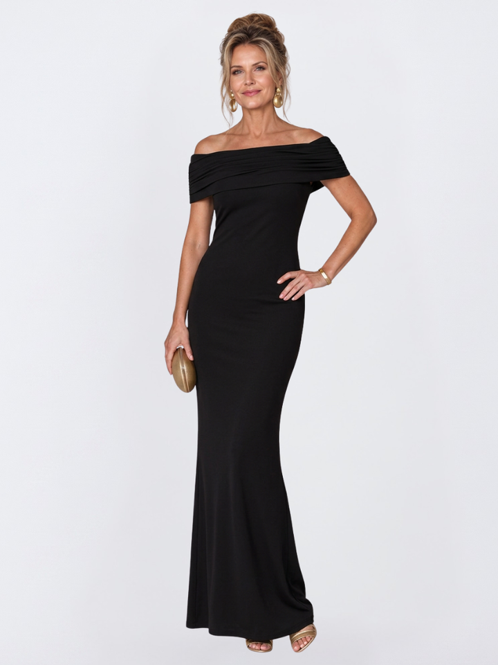 Virella | Women’s Off-Shoulder Twist Back Bodycon Maxi Dress