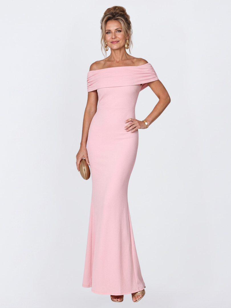 Virella | Women’s Off-Shoulder Twist Back Bodycon Maxi Dress
